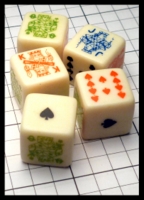 Dice : Dice - Poker Dice - Ivory Painted - eBay Apr 2016